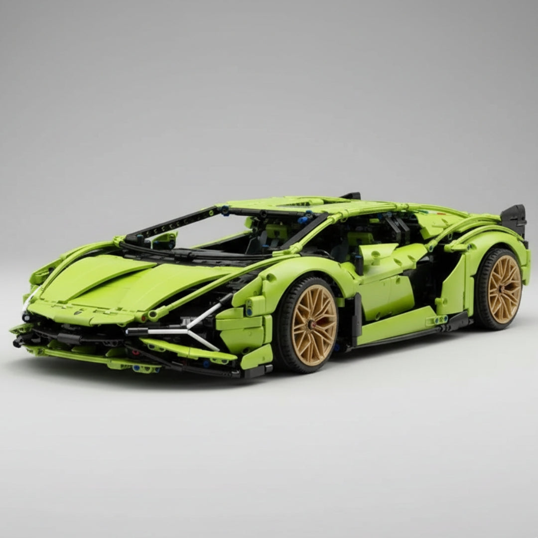 Carro Esportivo Verde Luxo (3696 peças)
