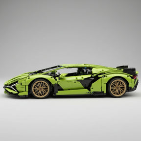 Carro Esportivo Verde Luxo (3696 peças)