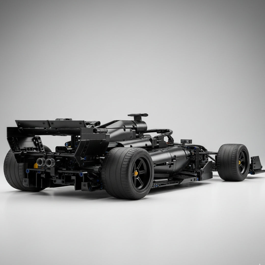 Carro de Corrida F1 Clássico Preto (1256 peças)