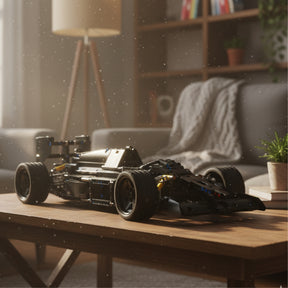 Carro de Corrida F1 Clássico Preto (1256 peças)