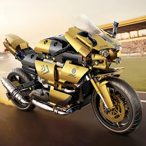 Moto Esportiva Dourada (colocar peças)