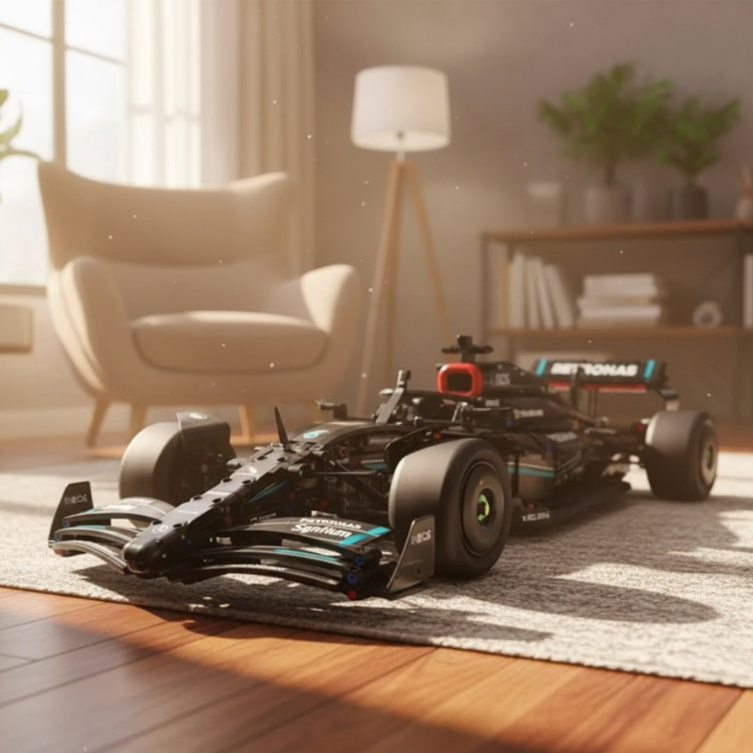Carro de Corrida F1 Preto (1642 peças)