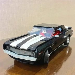 Carro Retrô Muscle Preto (1456 peças)