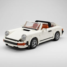 Carro Retrô Conversível Branco (1458 peças)