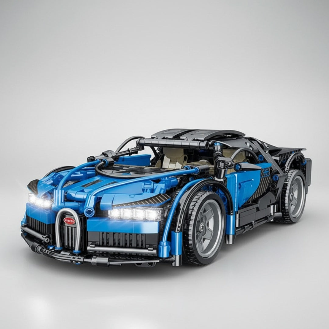 Carro Esportivo Azul Controle Remoto (1229 peças)
