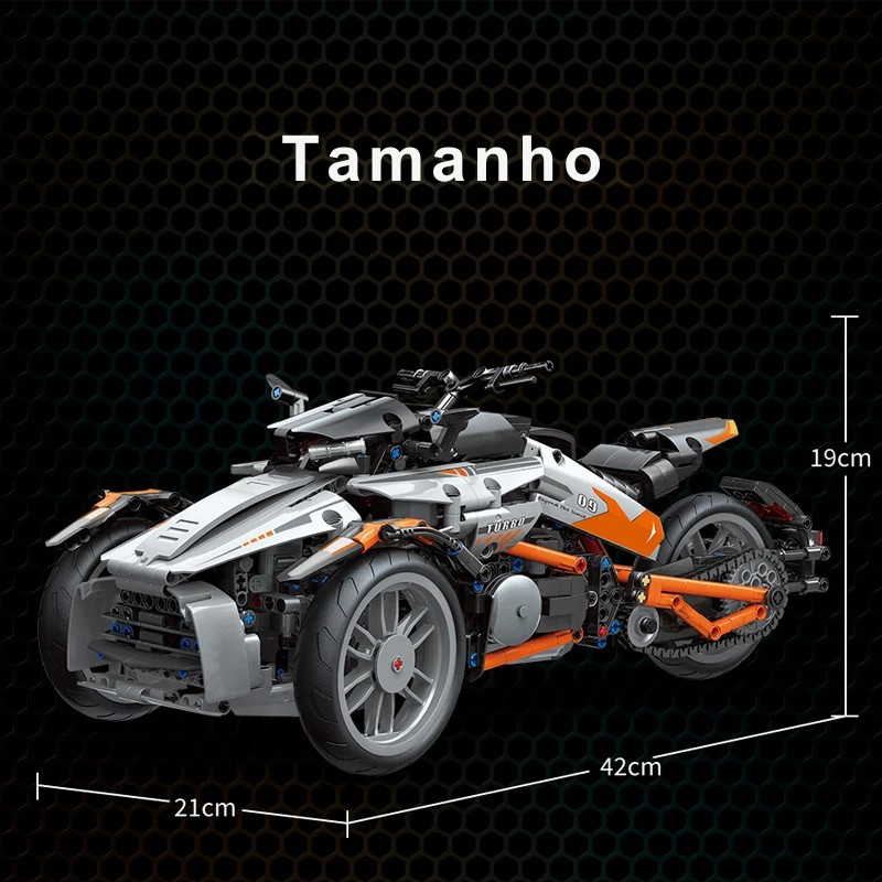 Moto Triciclo Técnico (1228 Peças)