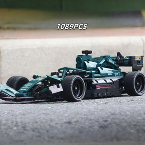 Carro de Corrida F1 Verde (1089 peças)