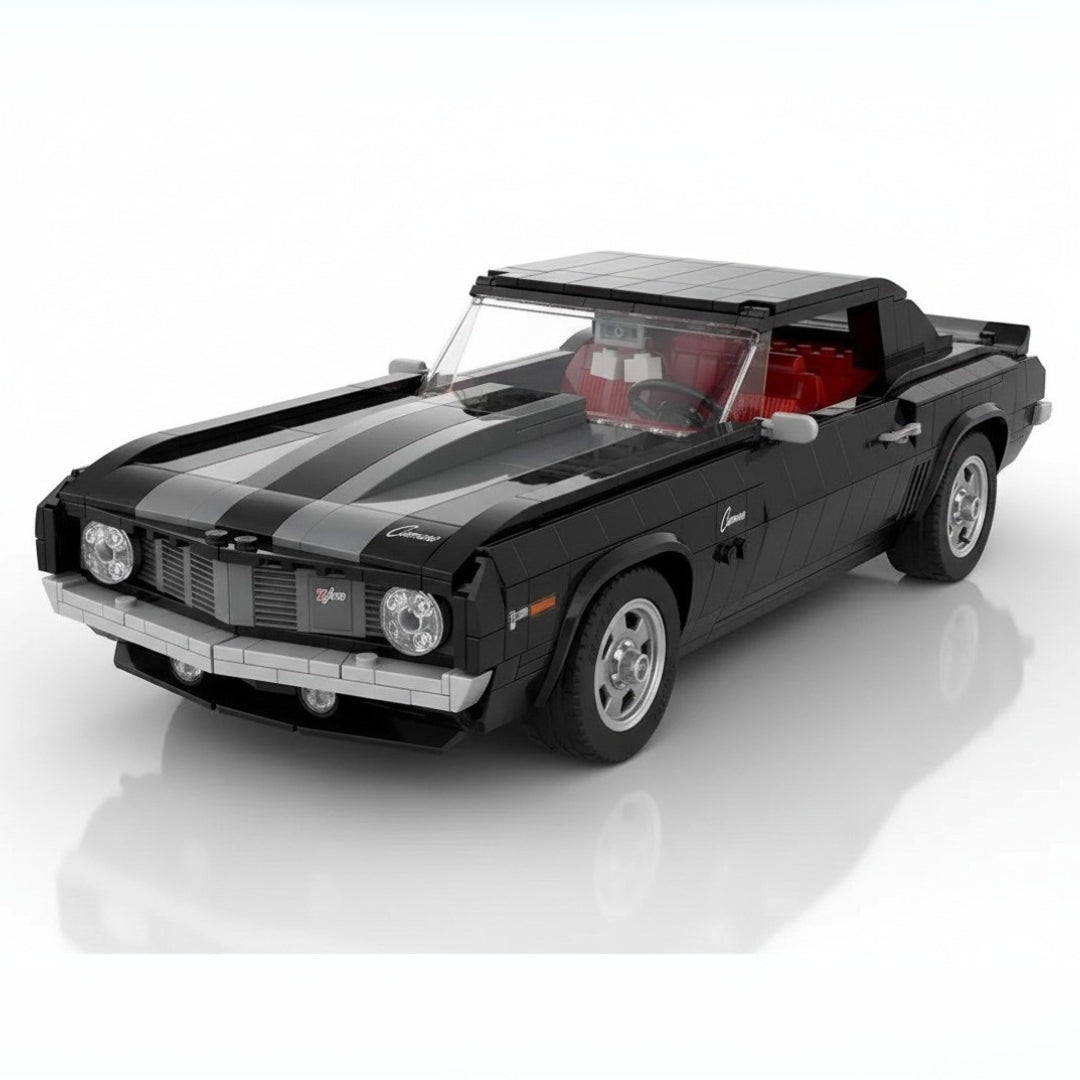 Carro Retrô Muscle Preto (1456 peças)