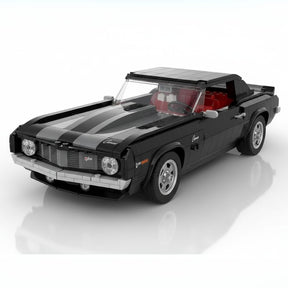 Carro Retrô Muscle Preto (1456 peças)