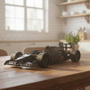 Carro de Corrida F1 Clássico Preto (1256 peças)
