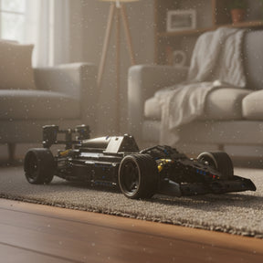 Carro de Corrida F1 Clássico Preto (1256 peças)