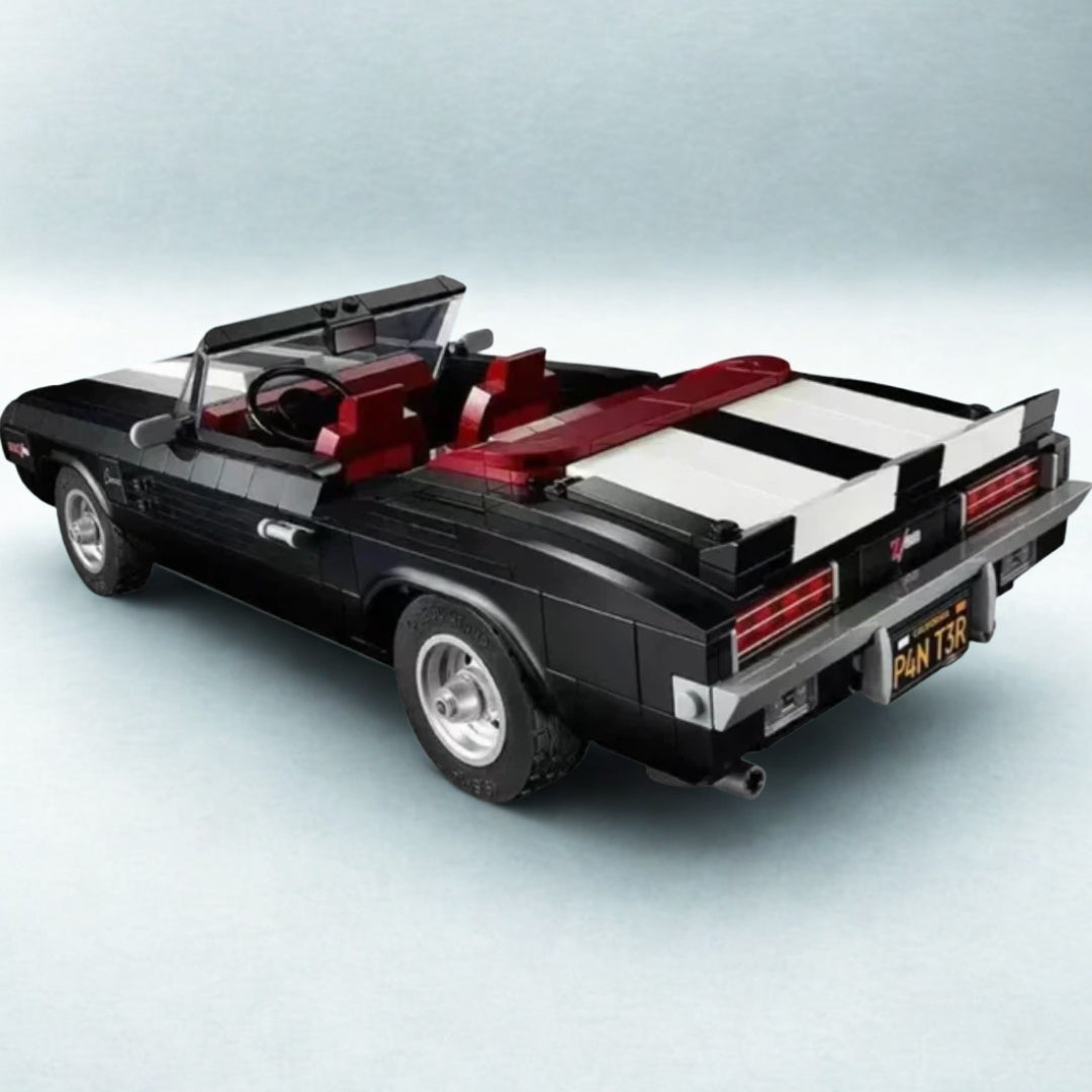 Carro Retrô Muscle Preto (1458 peças)