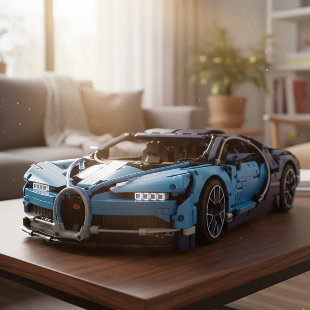 Carro Esportivo Azul Luxo (3599 peças)