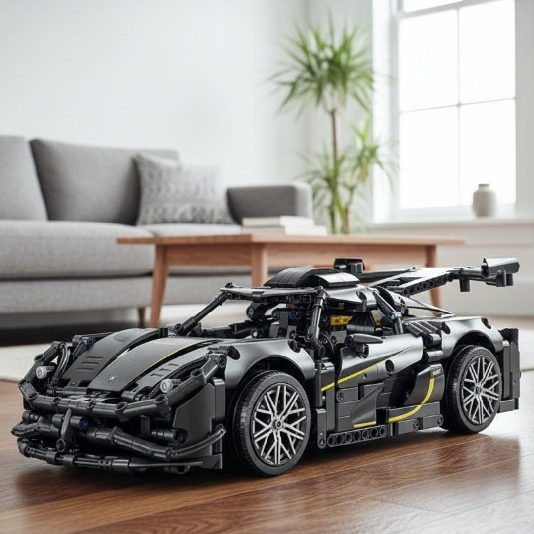 Carro Esportivo Preto Racing (1505 peças)