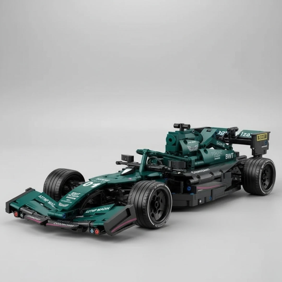 Carro de Corrida F1 Verde (1089 peças)
