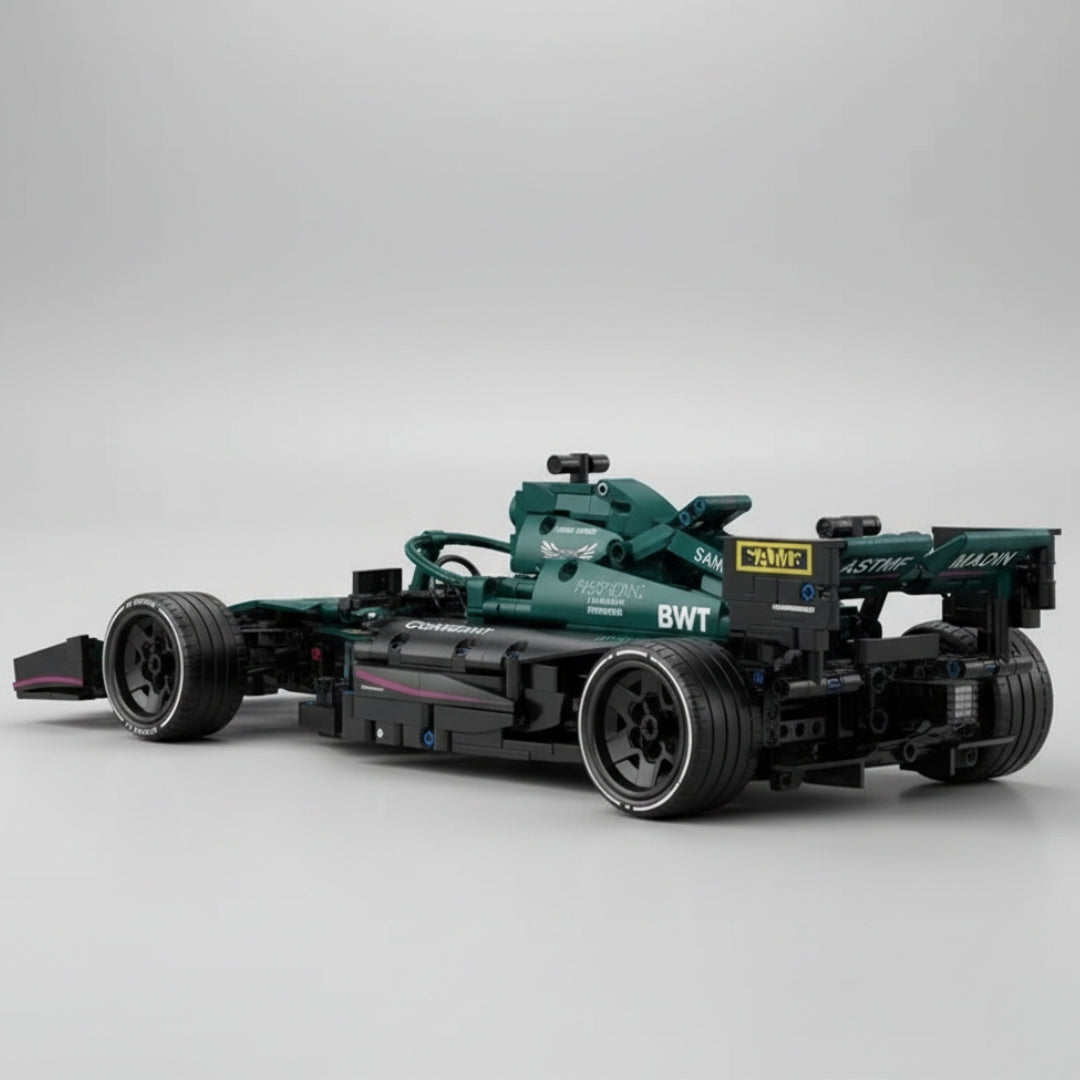 Carro de Corrida F1 Verde (1089 peças)