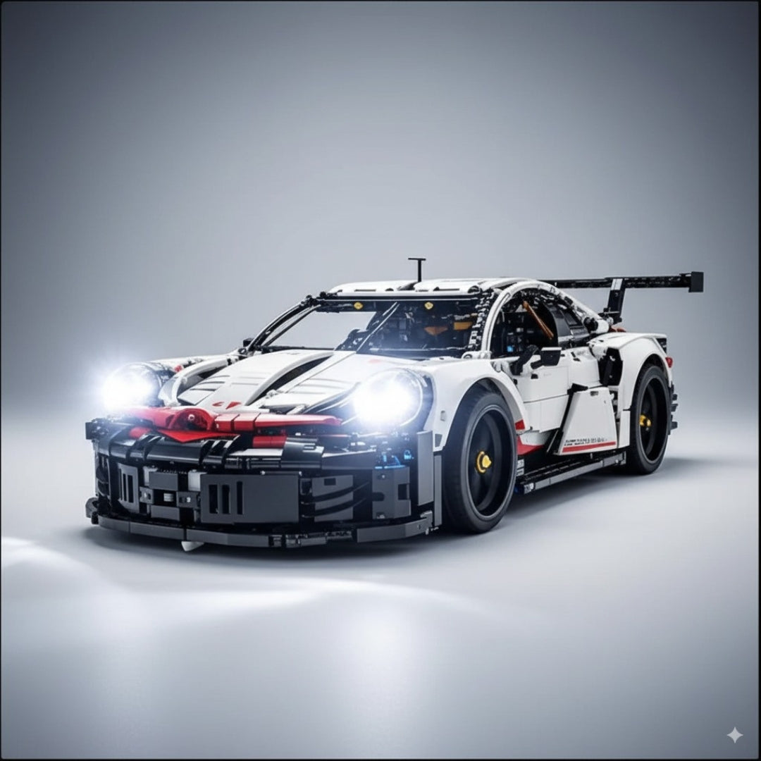 Carro de Corrida Branco Racing (1580 peças)