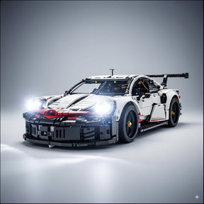 Carro de Corrida Branco Racing (1580 peças)