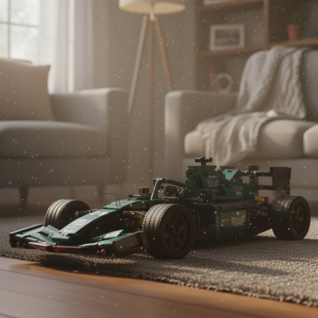 Carro de Corrida F1 Verde (1089 peças)