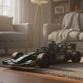 Carro de Corrida F1 Verde (1089 peças)