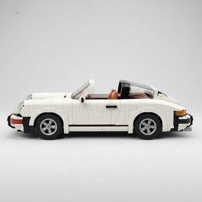 Carro Retrô Conversível Branco (1458 peças)