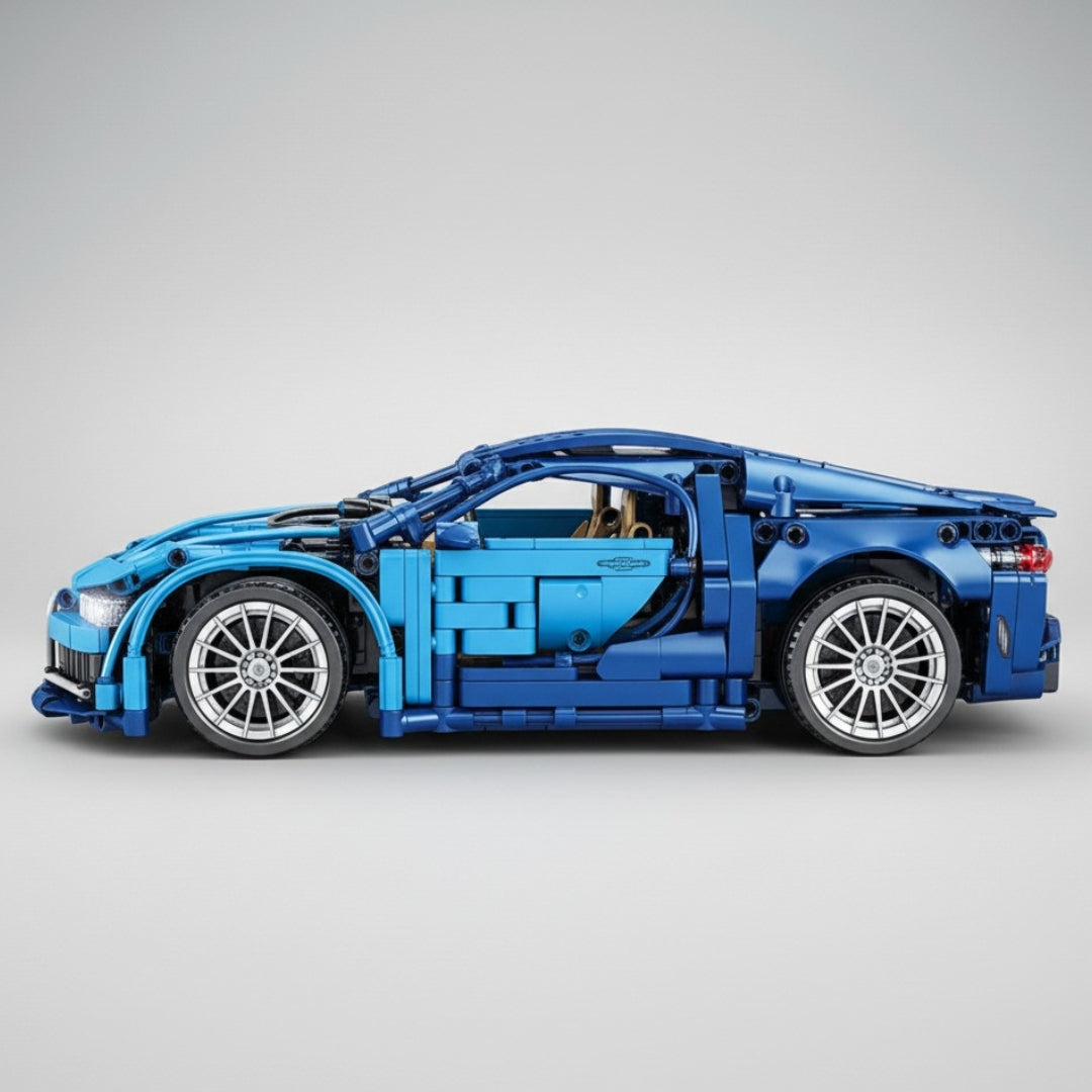 Carro Esportivo Azul Controle Remoto (1229 peças)
