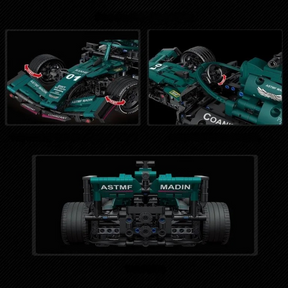 Carro de Corrida F1 Verde (1089 peças)