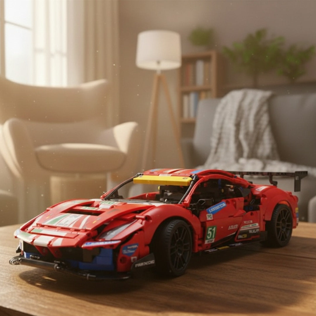Carro de Corrida GT Vermelho (1684 peças)