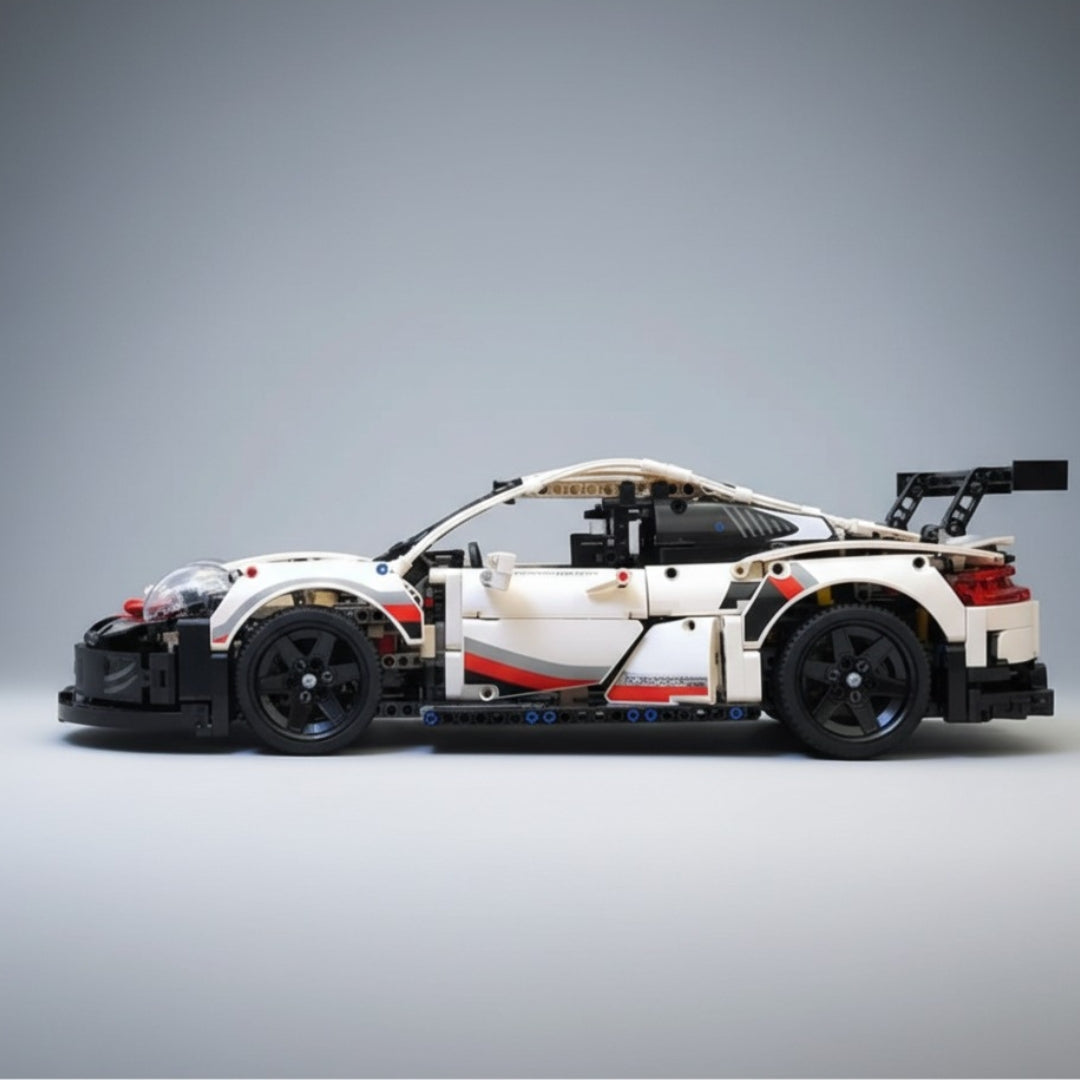Carro de Corrida Branco Racing (1580 peças)
