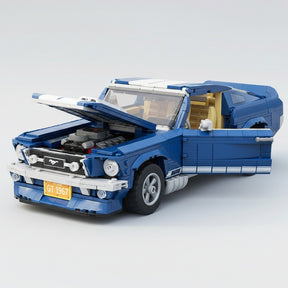 Carro Muscle Car Clássico Azul (1471 peças)