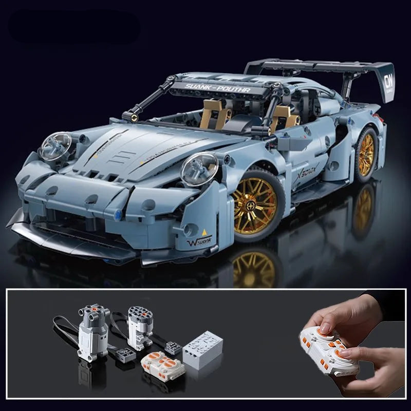 Modelo de carro esportivo de corrida técnico blocos de construção técnica adultos 1:14 diy supercar tijolo quebra-cabeça brinquedos criança adulto presente (1200 + grânulo)