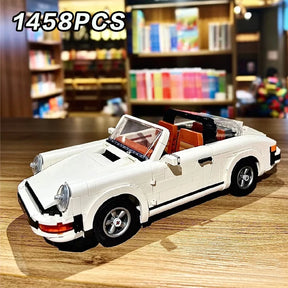 1458 peças nova tecnologia modelo de carro retrô compatível com 10295 blocos de construção modelo clássico decoração brinquedos presentes de natal