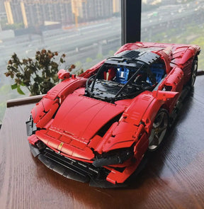 Novo técnico compatível ferraried daytona sp3 supercar blocos de construção modelo carro tijolos para adultos e criançaspresentes natal