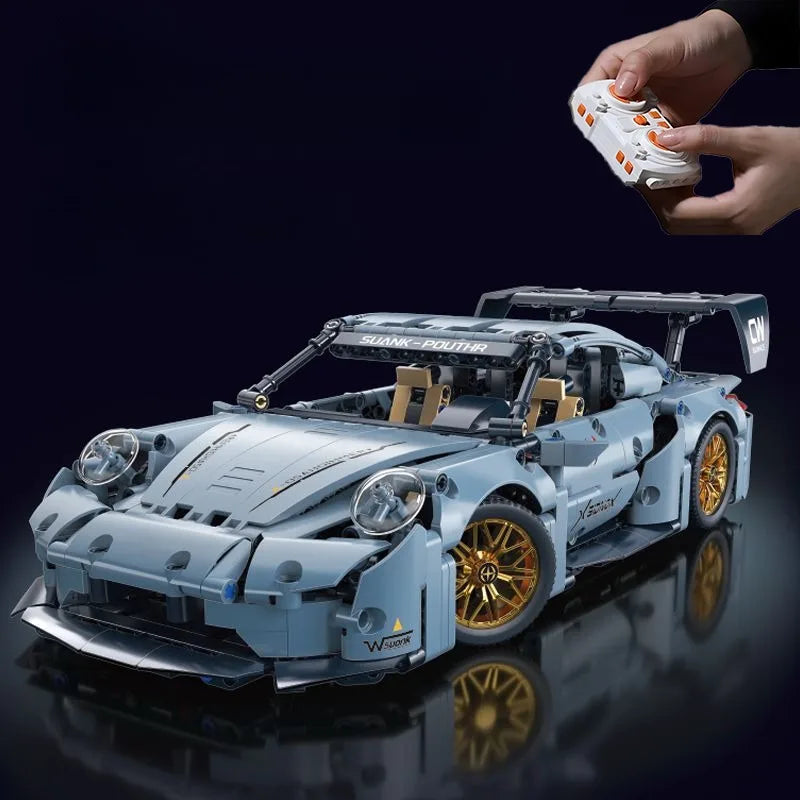 Modelo de carro esportivo de corrida técnico blocos de construção técnica adultos 1:14 diy supercar tijolo quebra-cabeça brinquedos criança adulto presente (1200 + grânulo)