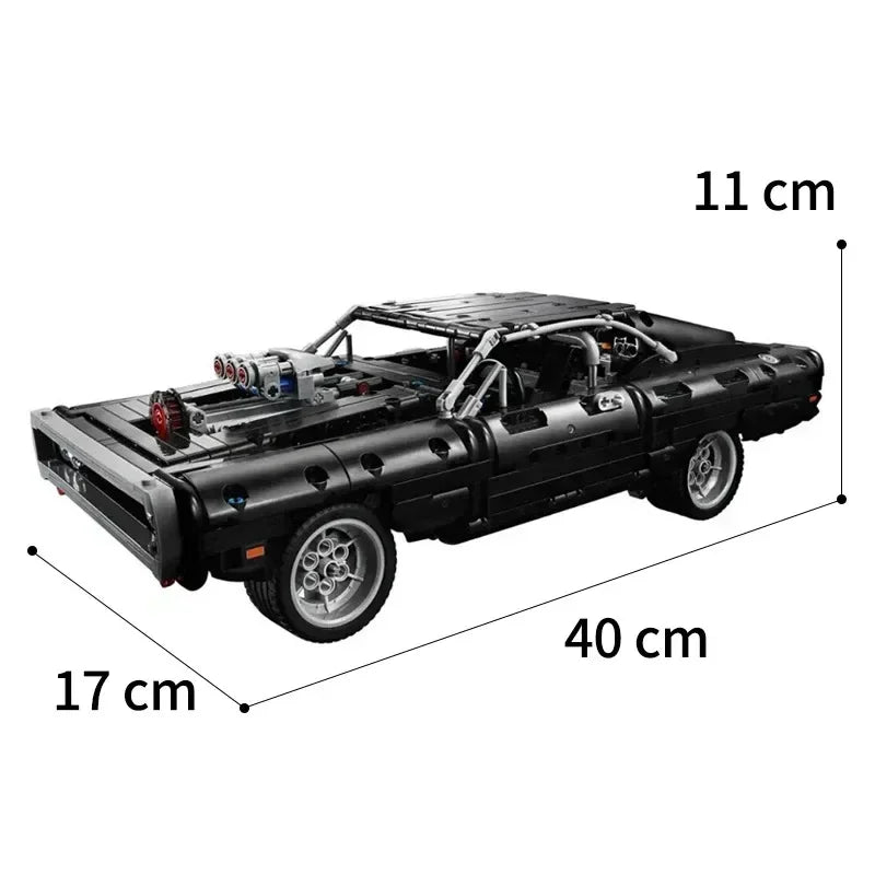 Novo 1077 pçs técnico clássico carro de corrida blocos de construção modelo montar tijolos rápido e furioso brinquedo diy para criança menino adultos presentes