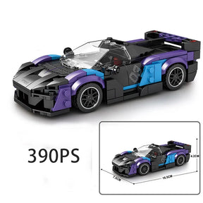 Cidade velocidade campeão carro técnico esportes carro de corrida veículo racer moc blocos de construção brinquedos educativos para crianças meninos presente
