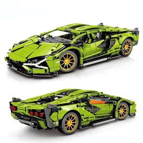 1280 pçs técnico 1:14 sian lambo super esportes blocos de construção carro moc cidade velocidade veículo montar tijolos brinquedos para crianças meninos