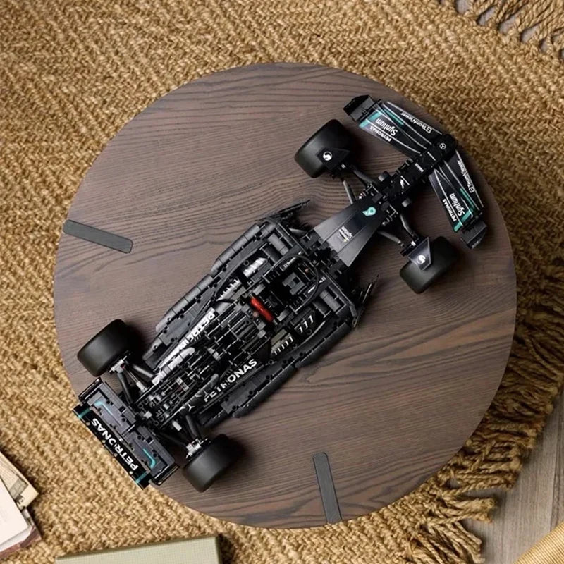 1642 pçs novo técnico f1 w14 e desempenho velocidade carro de corrida blocos de construção tijolo compatível moc veículo modelo carro brinquedo diy presentes