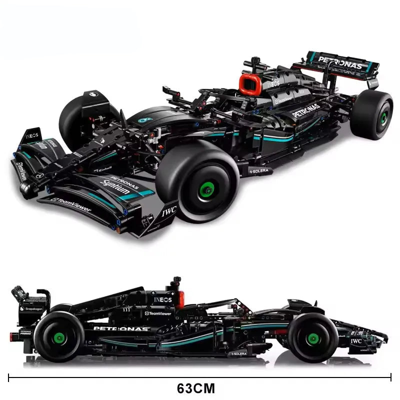 1642 pçs novo técnico f1 w14 e desempenho velocidade carro de corrida blocos de construção tijolo compatível moc veículo modelo carro brinquedo diy presentes