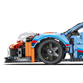 Moc rsr clássico super carros de corrida cidade super carro esportivo tijolos conjuntos de veículos brinquedos técnicos para crianças presentes aniversário