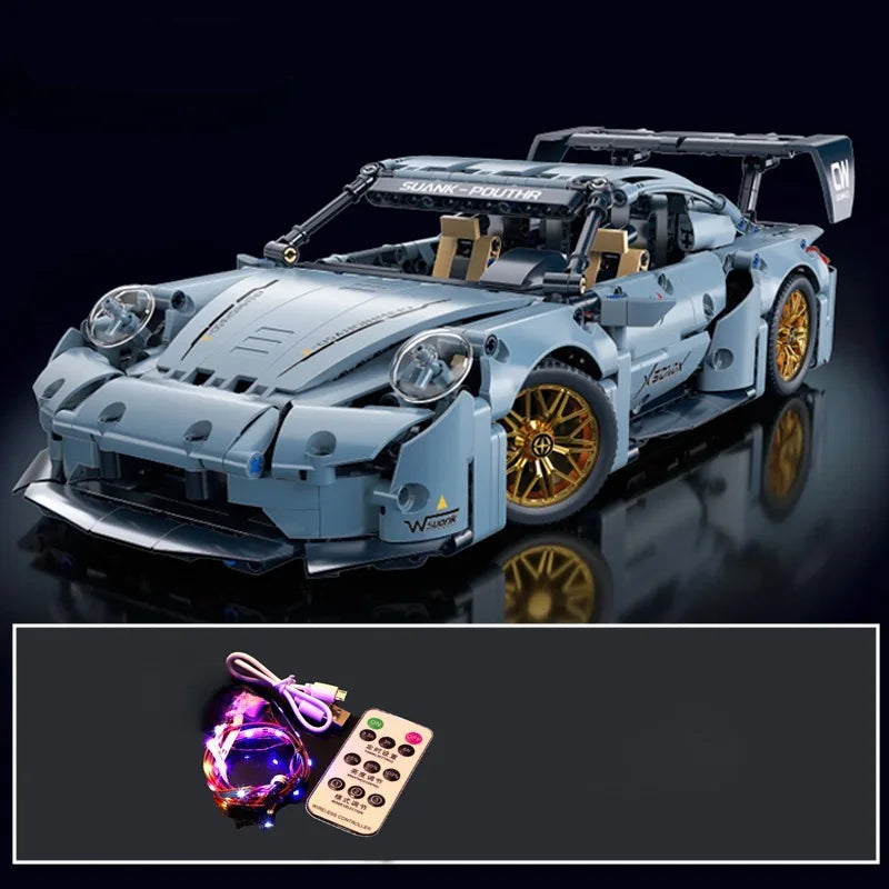 Modelo de carro esportivo de corrida técnico blocos de construção técnica adultos 1:14 diy supercar tijolo quebra-cabeça brinquedos criança adulto presente (1200 + grânulo)