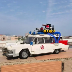 Moc compatível 21108 ghost busters Ecto-1 filme blocos de construção do carro diy brinquedos modelo montagem para crianças meninos meninas presentes