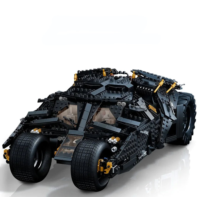 Black Sports Car Building Blocks, Tumbler Bricks Toy, Presente de aniversário, Natal, Compatível, 76240, 76023, 83663, 2049 Pcs