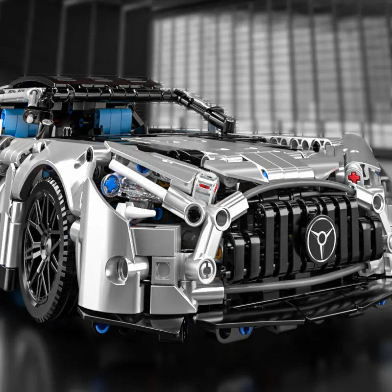 Conjunto de blocos de construção de carros de corrida em escala 1:14 Masondi - Kit de modelo de 1466 peças para meninos e adultos, presente de aniversário colecionável