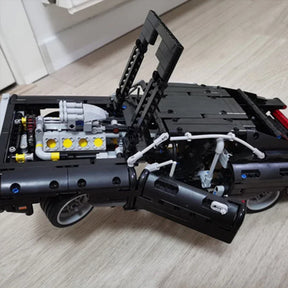Novo 1077 pçs técnico clássico carro de corrida blocos de construção modelo montar tijolos rápido e furioso brinquedo diy para criança menino adultos presentes