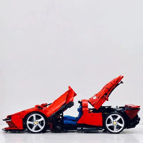 Novo técnico compatível ferraried daytona sp3 supercar blocos de construção modelo carro tijolos para adultos e criançaspresentes natal