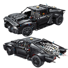 Técnico 42127 batmobile super esportes carro blocos de construção modelo moc conjunto de veículos de montagem de alta tecnologia meninos brinquedos presente para crianças