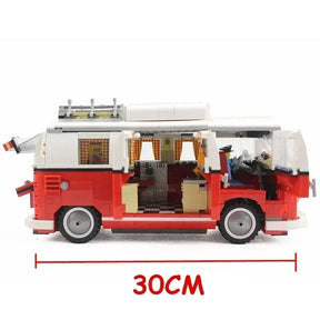 1354pcst1 campista tijolos van carro bluding blocos idéias de alta tecnologia ônibus compatível 10220 brinquedos para o presente de aniversário do miúdo