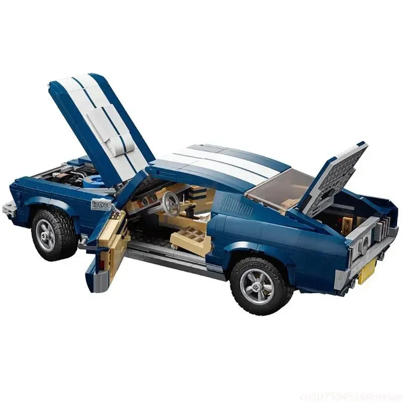 Moc 1471 pçs tecnologia ford mustangs esportes modelo de carro de corrida supercar blocos de construção tijolos diy festival festa presentes