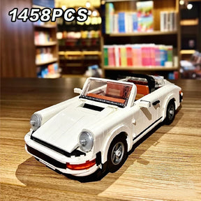 1458 peças nova tecnologia modelo de carro retrô compatível com 10295 blocos de construção modelo clássico decoração brinquedos presentes de natal